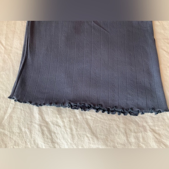 Skall Studio edie pointelle organic cotton cami tank top xs blue - Picture 5 of 8